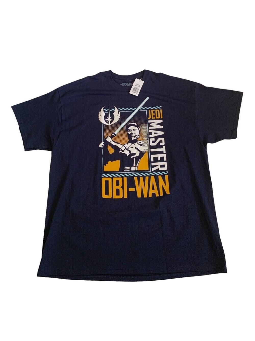 Star Wars The Clone Wars Men's Size 2XL Jedi Master Obi-Wan Kenobi T-Shirt New